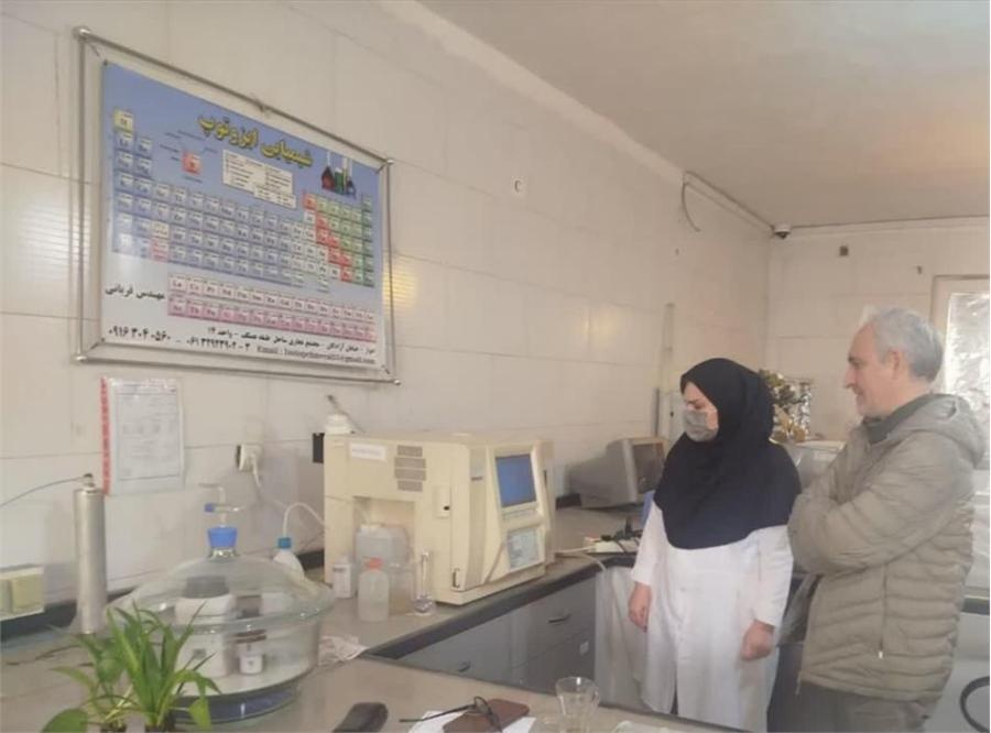 اقدام آزمایشگاه مرکزی آب اهواز در سرویس دستگاه TOC